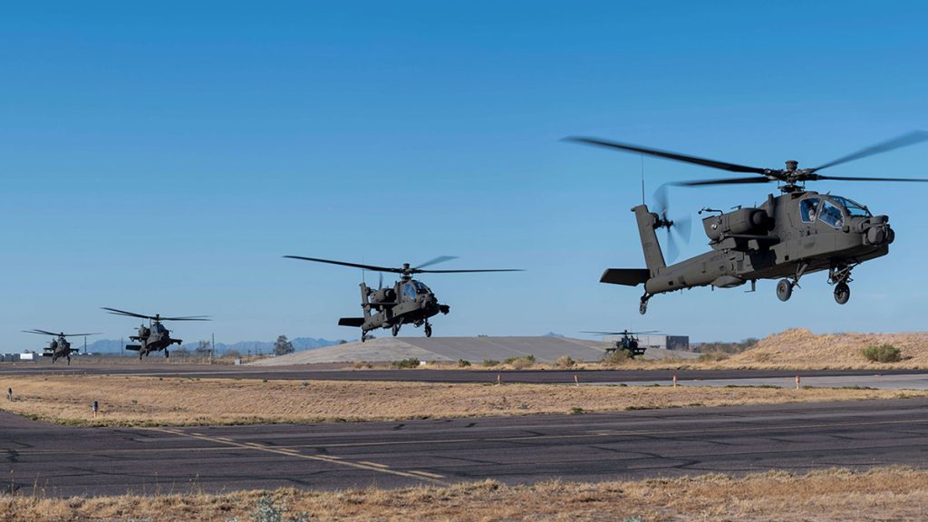 AH64 helicopters