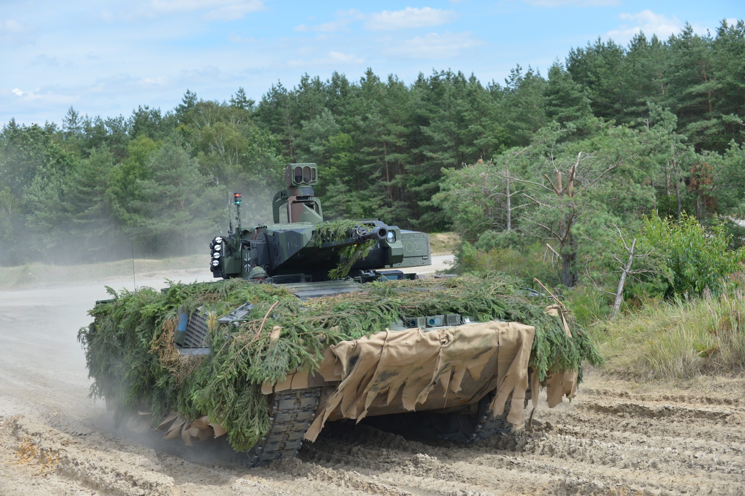 Puma infantry fighting vehicle, developed and manufactured by PSM Project System & Management GmbH, a joint venture of KNDS Deutschland and Rheinmetall Landsysteme. Image credit: PSM Project System & Management GmbH