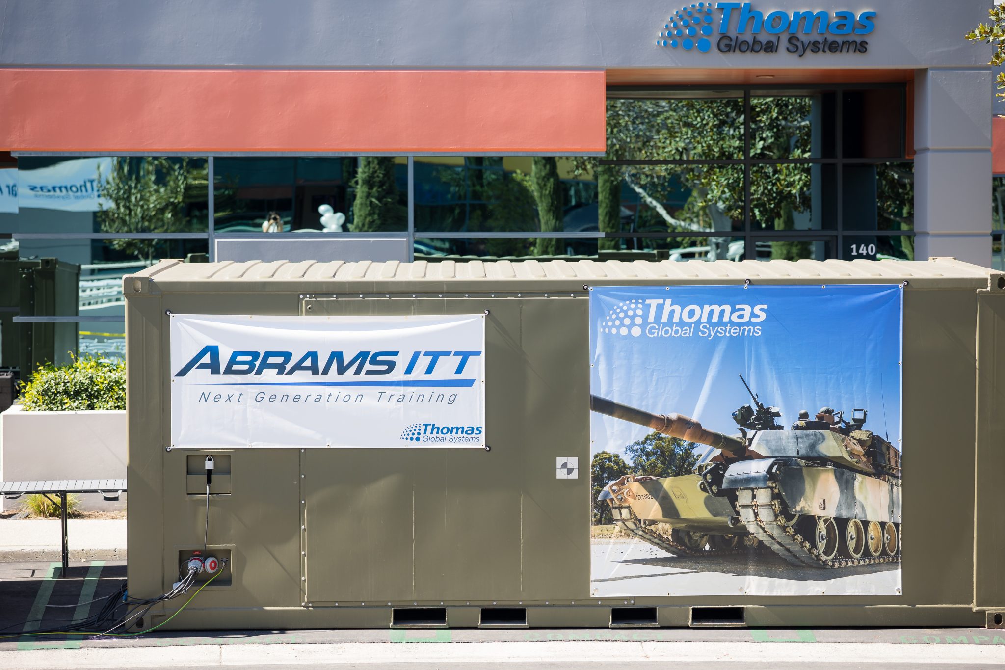 Thomas Global Systems showcases its M1A2 Abrams Immersive Tactical Trainer.