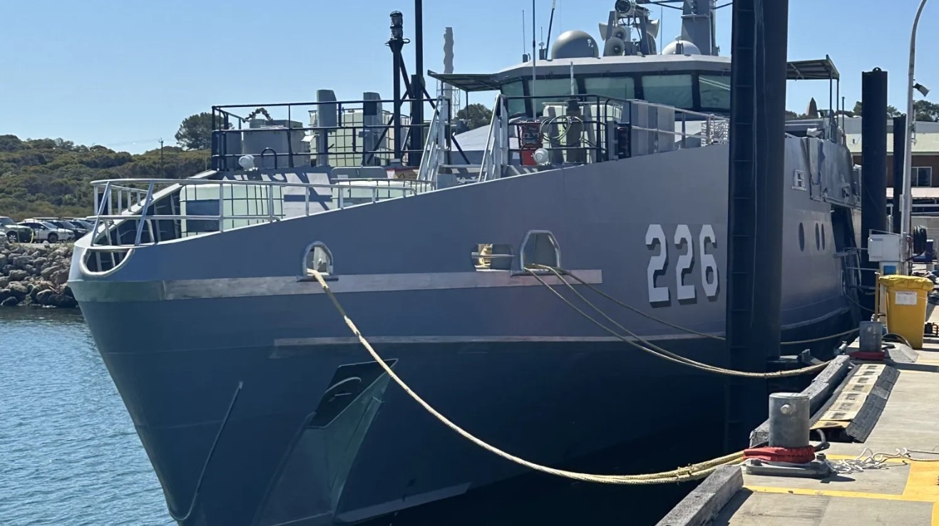 Image of ADV Cape Hawke the 10th Evolved Cape-class Patrol Boat delivered by Austal to the Department of Defence for the Royal Australian Navy.