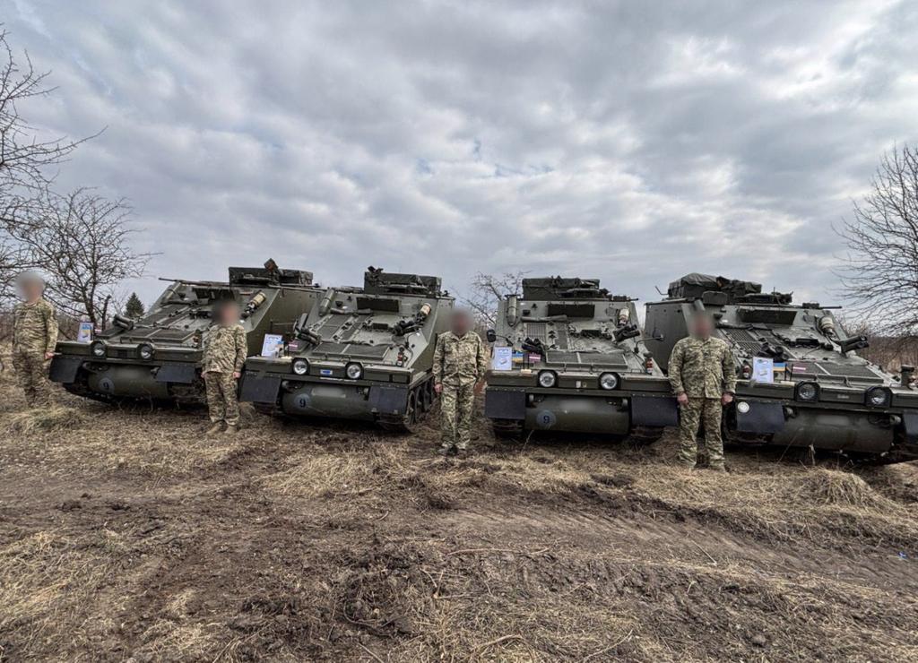 Ukrainian forces received additional combat reconnaissance tracked armored vehicles from Latvia.