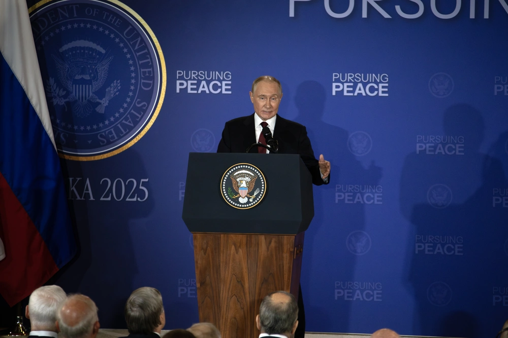 Russian President Vladimir Putin at a 2025 summit.