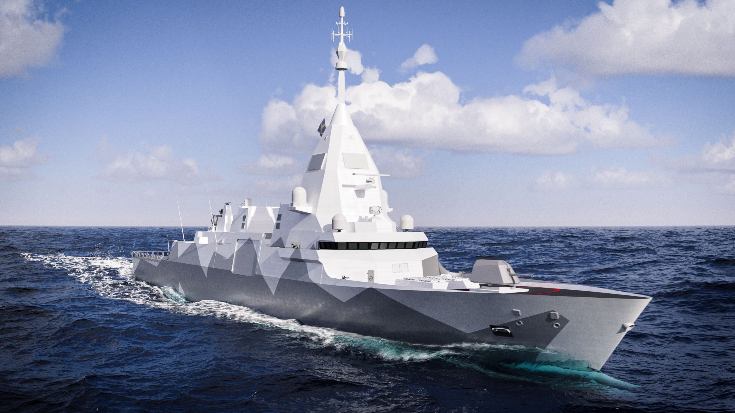 Rendering of the ALFA 4000 frigate