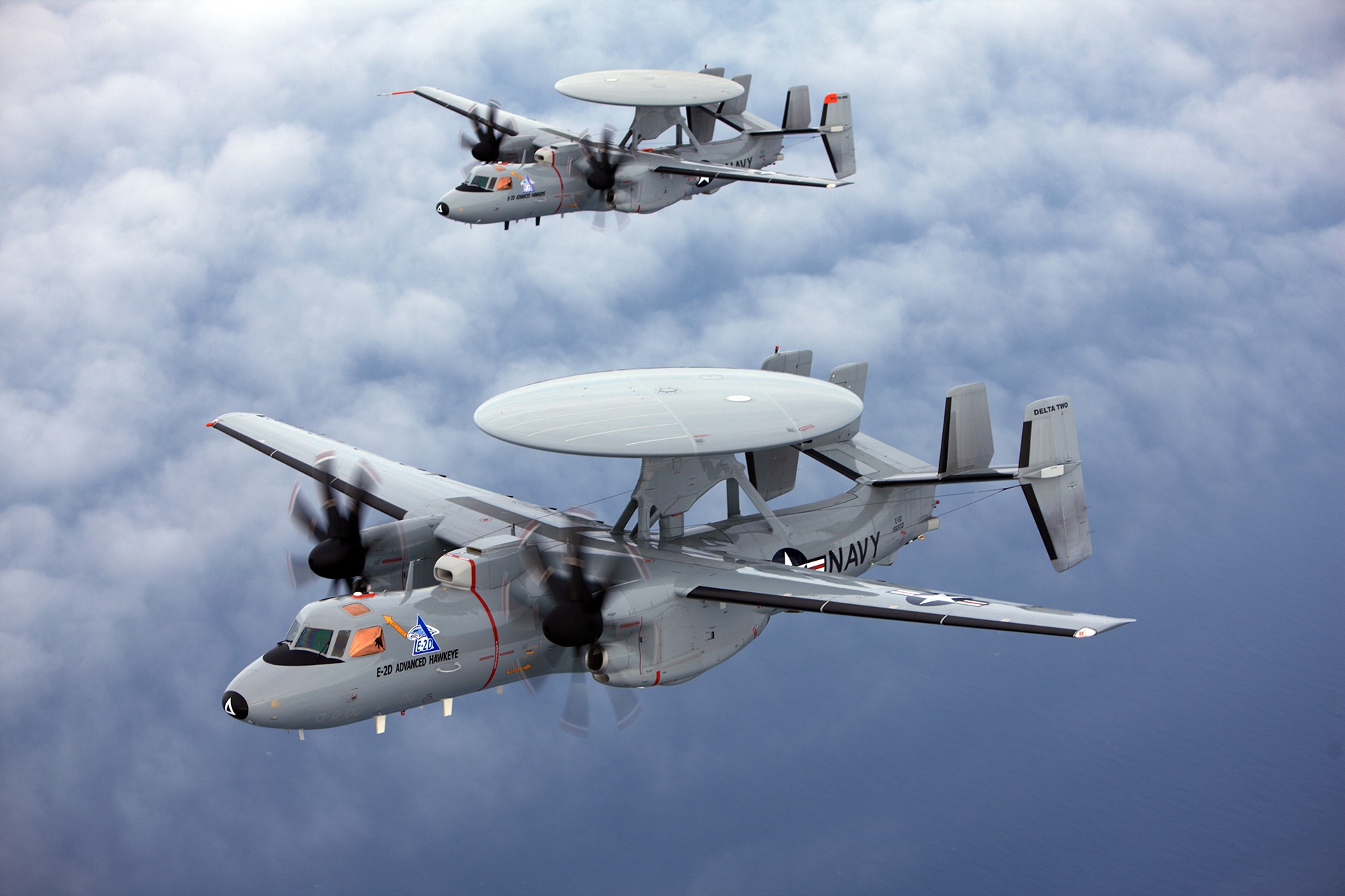 Rendition of E-2D Advanced Hawkeye radar.