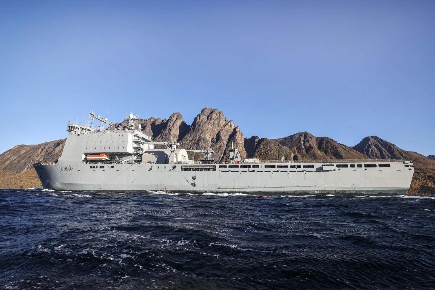 RFA Lyme Bay in 2025.
