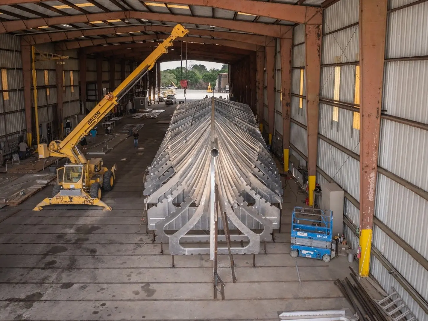 HII's ROMULUS USV in production.