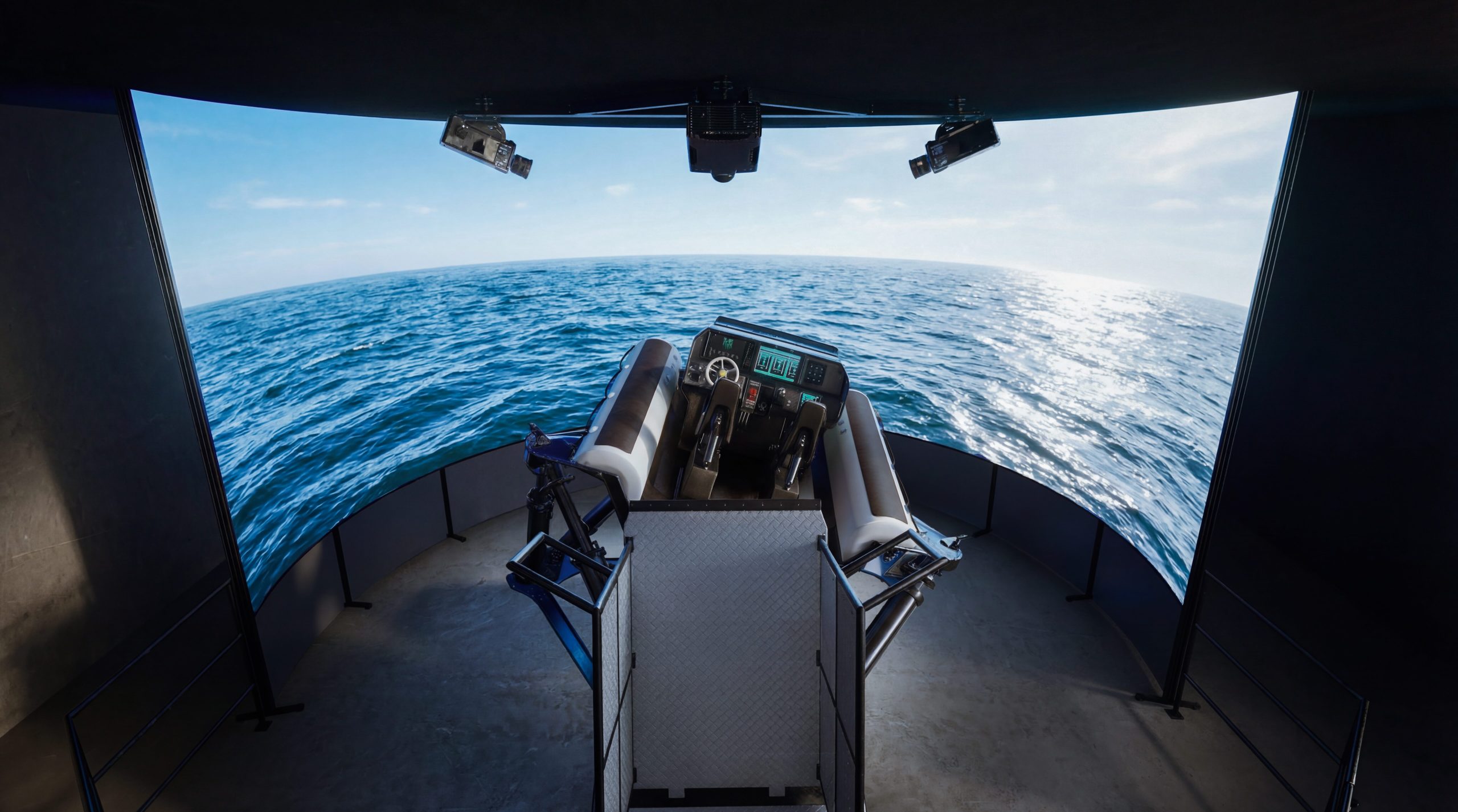 SRTC's maritime vessel simulator.