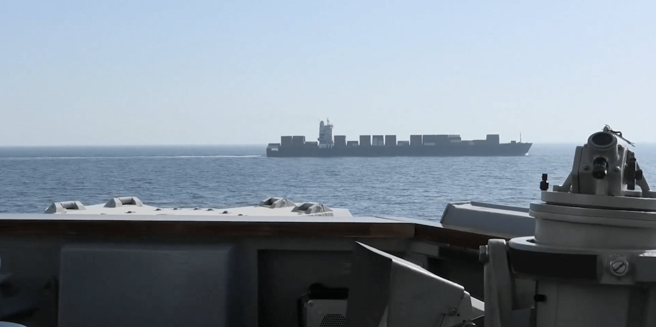 USS Spruance intercepts Iranian-flagged cargo vessel Touska.