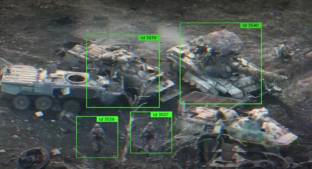 Analysis of visual data with AI tools.