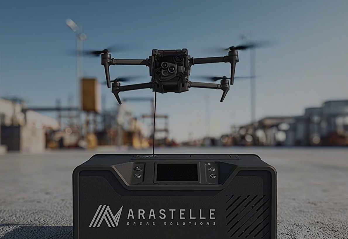 Arastelle’s tethered drone technology.