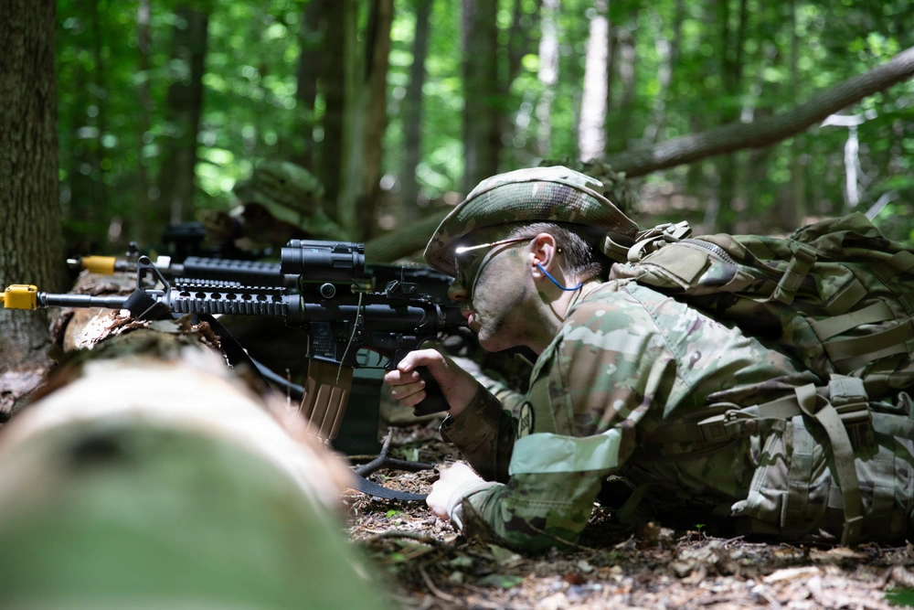 (Representative only.) West Virginia Army National Guard soldiers conduct infantry training during an exercise at Fort Pickett, Virginia. Photo: Officer Candidate Ayden Norcross/DVIDS