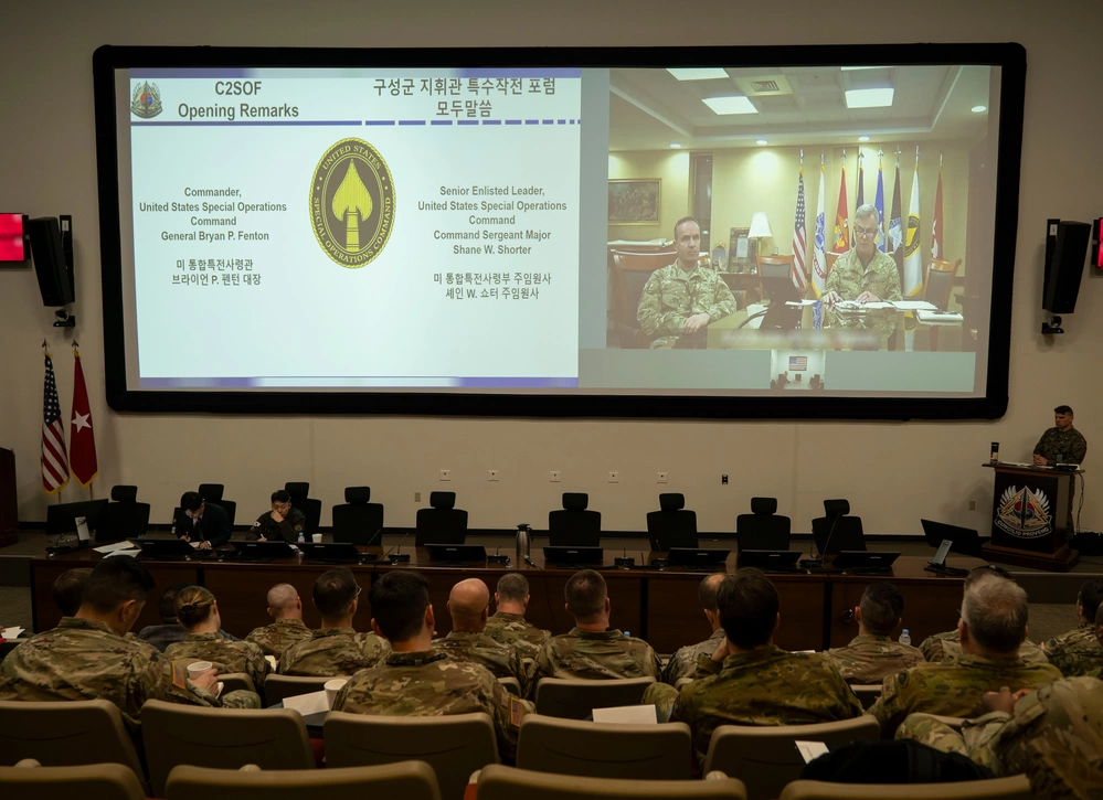 US and allied personnel participate in a multinational special operations forum hosted by Special Operations Command Korea. Photo: Pfc. Yeonung Kim/DVIDS