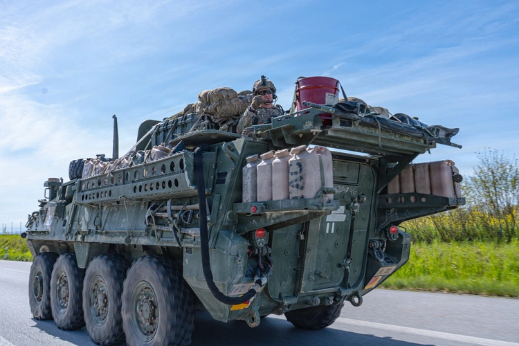 US Army soldiers conduct convoy operations during NATO exercise Sword 26 in Germany. Photo: Sgt. Jehu Martinez/DVIDS