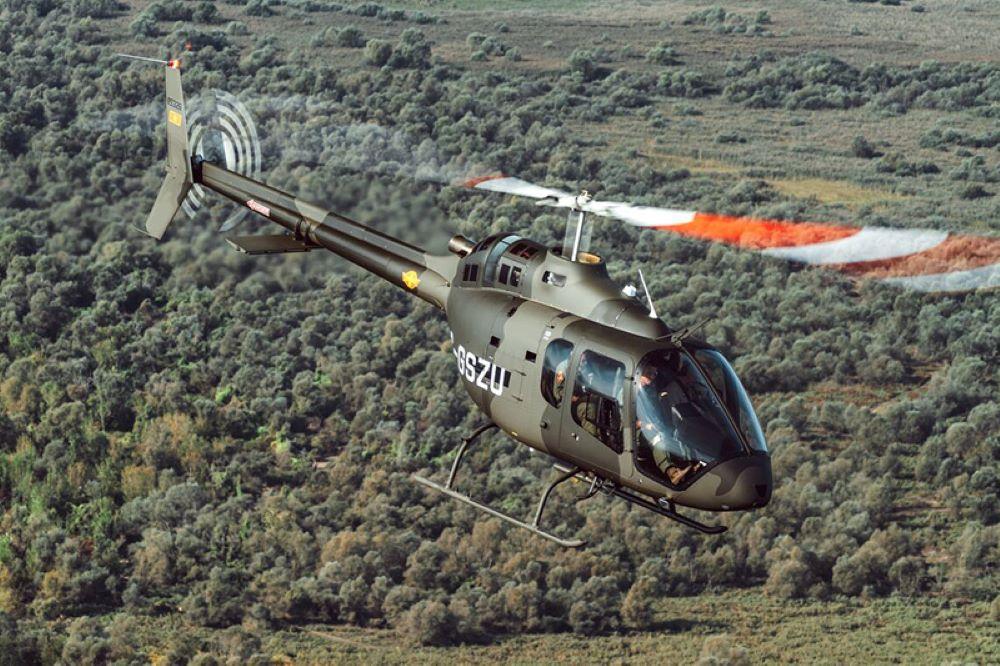 A Bell 505 Jet Ranger X helicopter