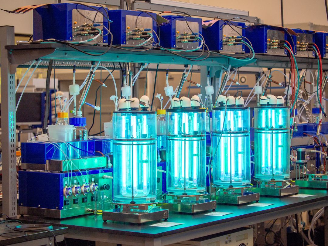 Biosphere's bioreactors create aseptic environments with a UV sterilize-in-place protocol.