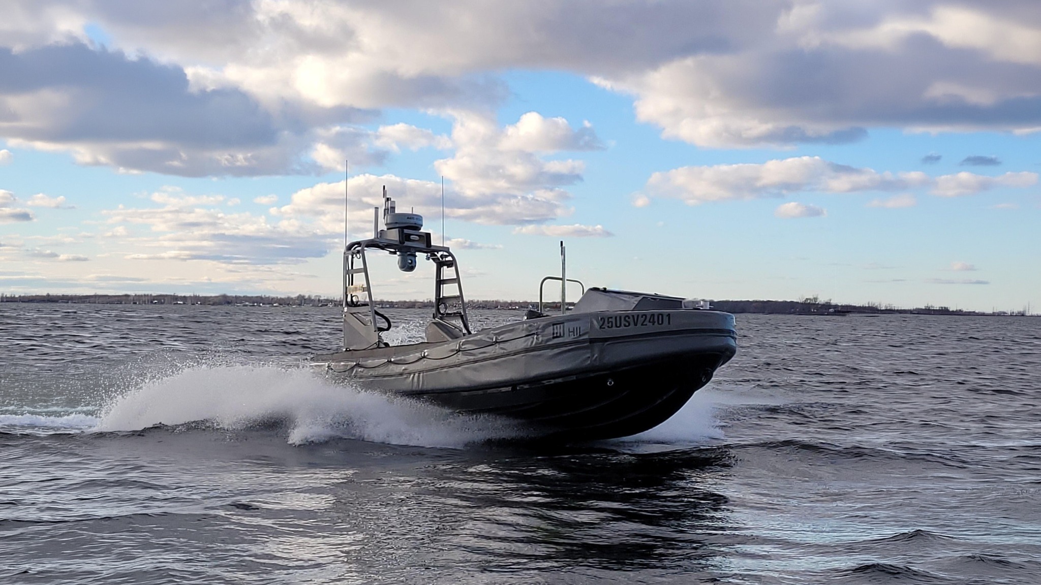 The ROMULUS-25 unmanned surface vessel. Photo: HII