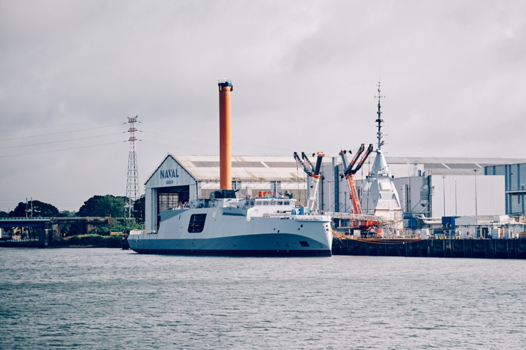 A French Navy Frégate de Défense et d’Intervention (FDI) frigate. Photo: Naval Group