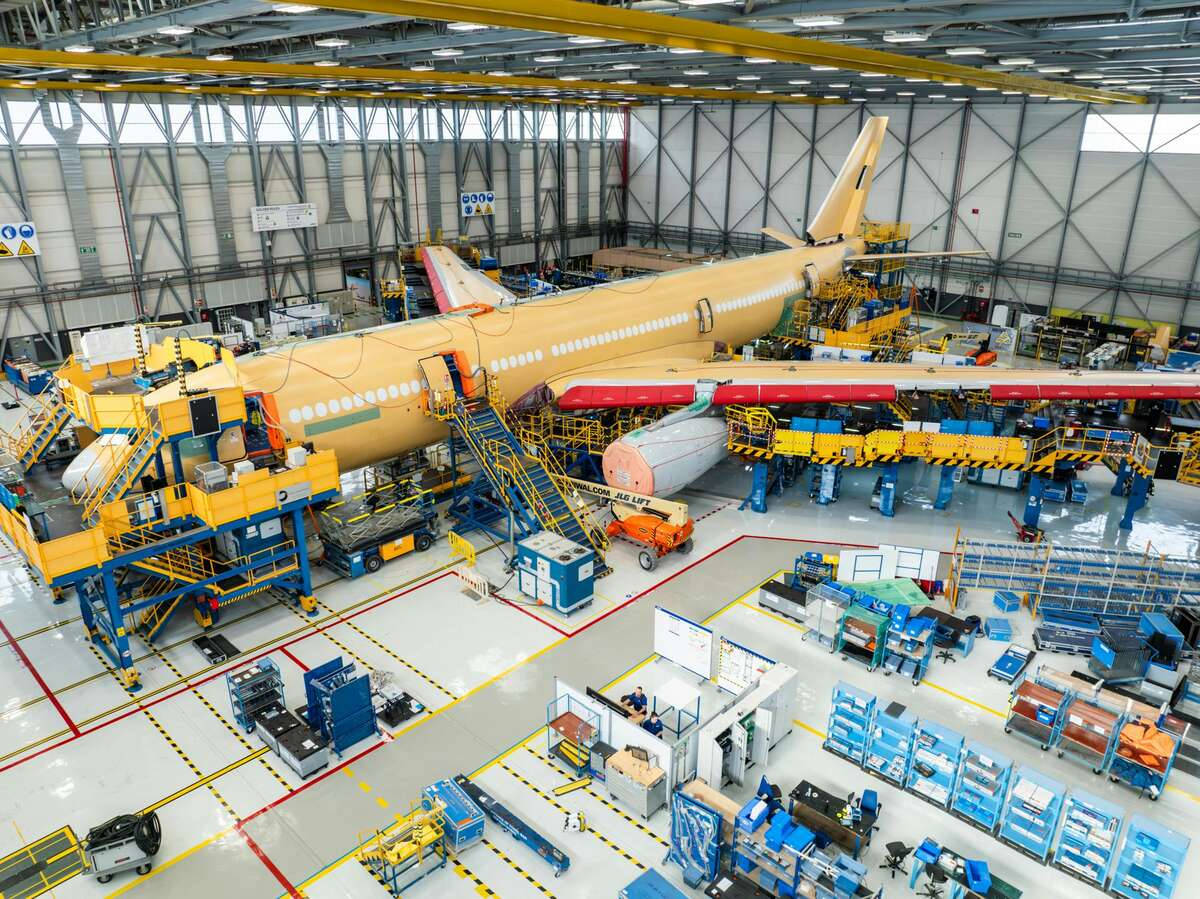 An A330 Multi Role Tanker Transport aircraft conversion facility