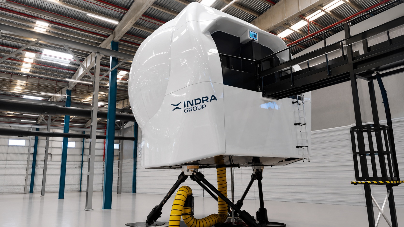 Flight simulator for the C295 military transport aircraft.