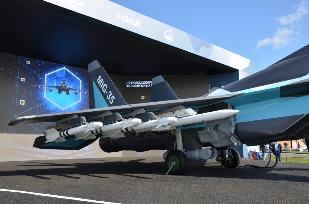 Close up of the armament of MiG-35