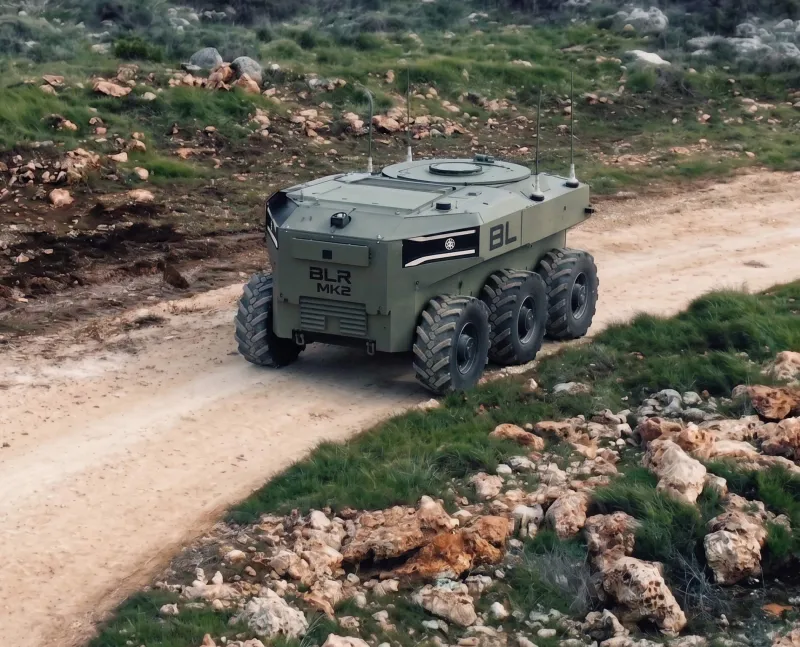 Photo provided by Elbit Systems, showing a Bluewhite autonomy kit installed on a BL Advance Systems
